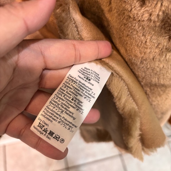 J. Crew Faux Fur Peacoat Brown Women’s Size XL NEW - Picture 13 of 16